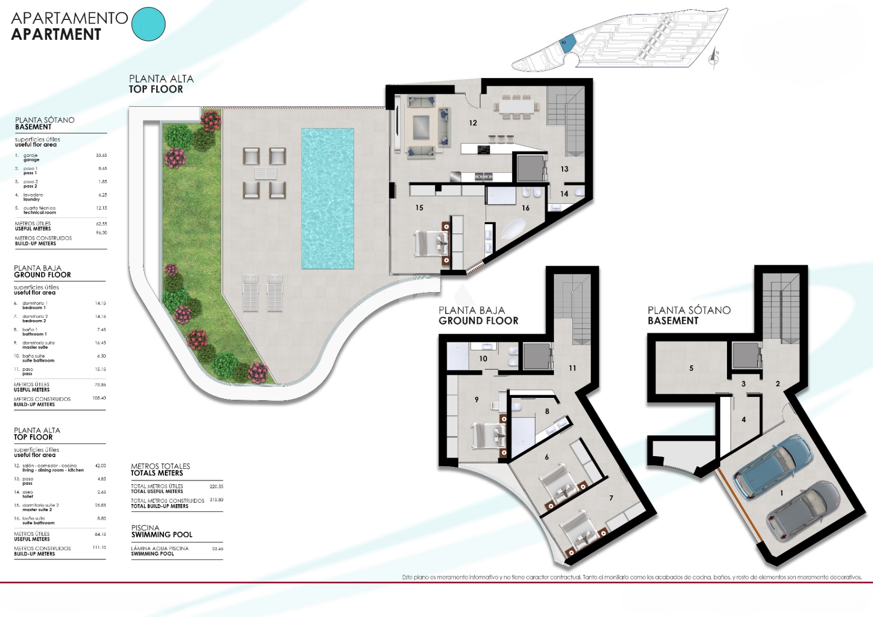 Appartements avec vue sur la mer à vendre à Altea, Costa Blanca.