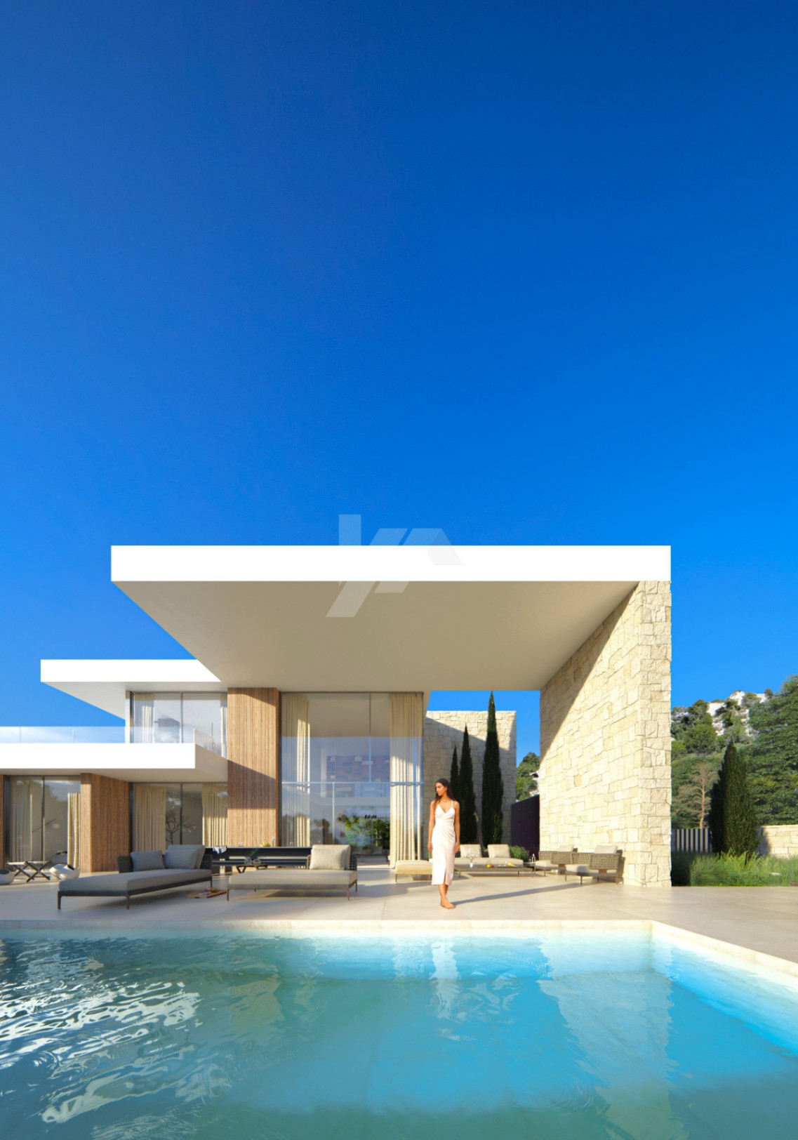 Villa de luxe avec vue sur la mer à vendre à Moraira, Costa Blanca.