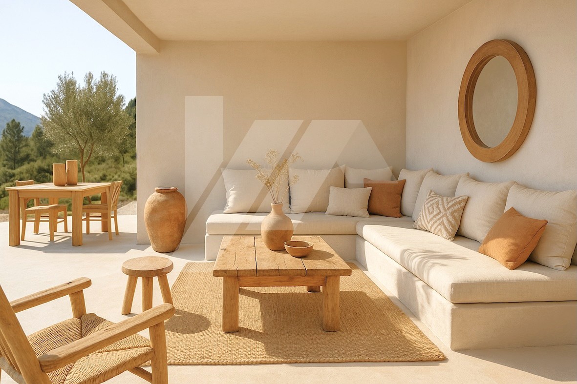 Villa de style Ibicain à vendre à Pedreguer, Costa Blanca.