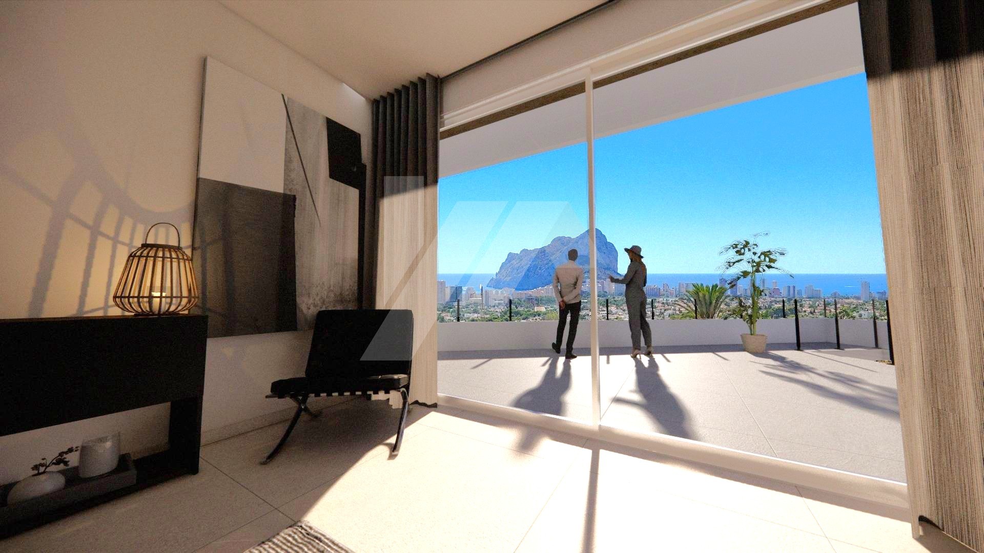 Villa de luxe avec vue sur la mer à vendre à Calpe, Costa Blanca.