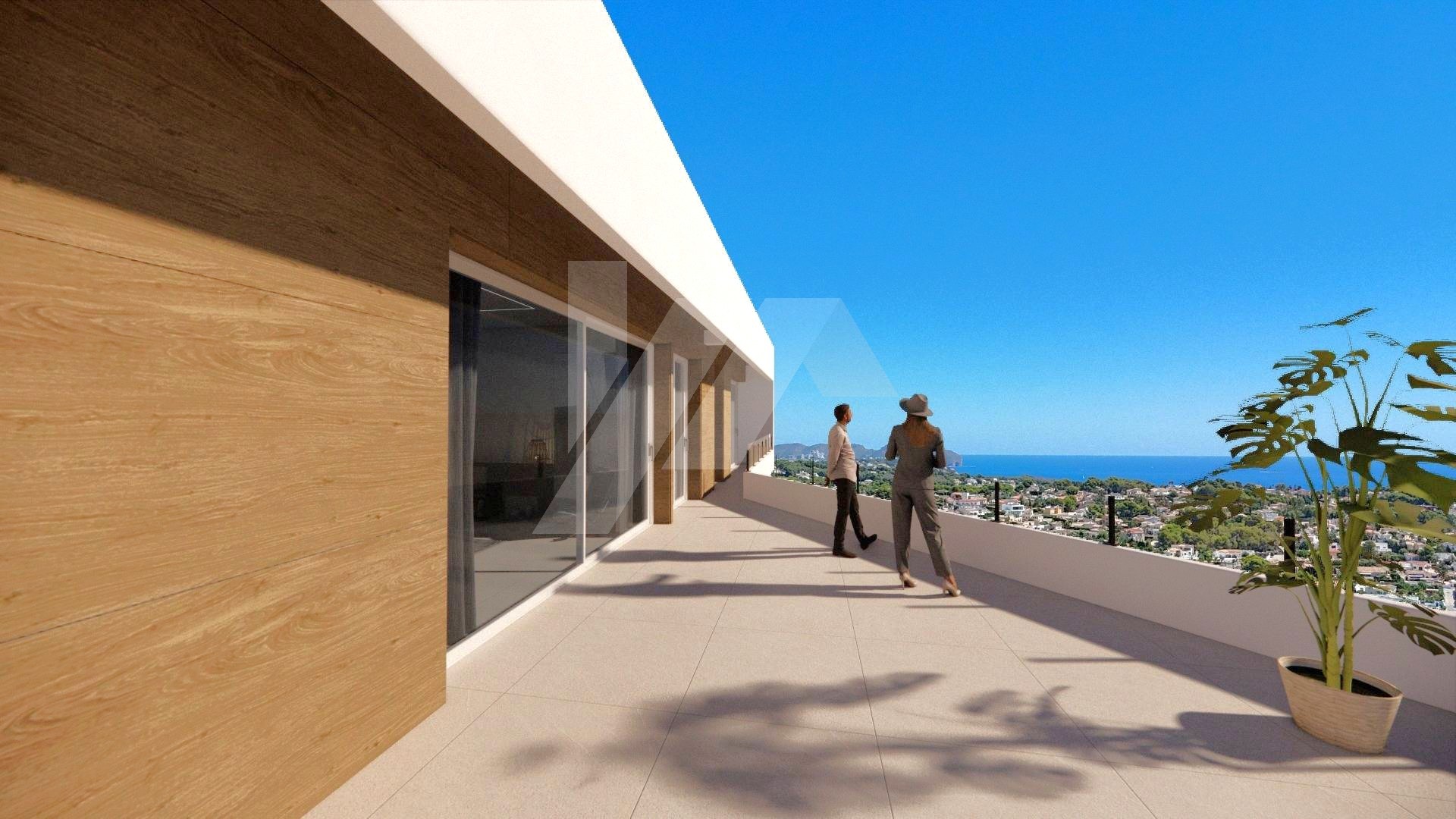 Villa de luxe avec vue sur la mer à vendre à Calpe, Costa Blanca.