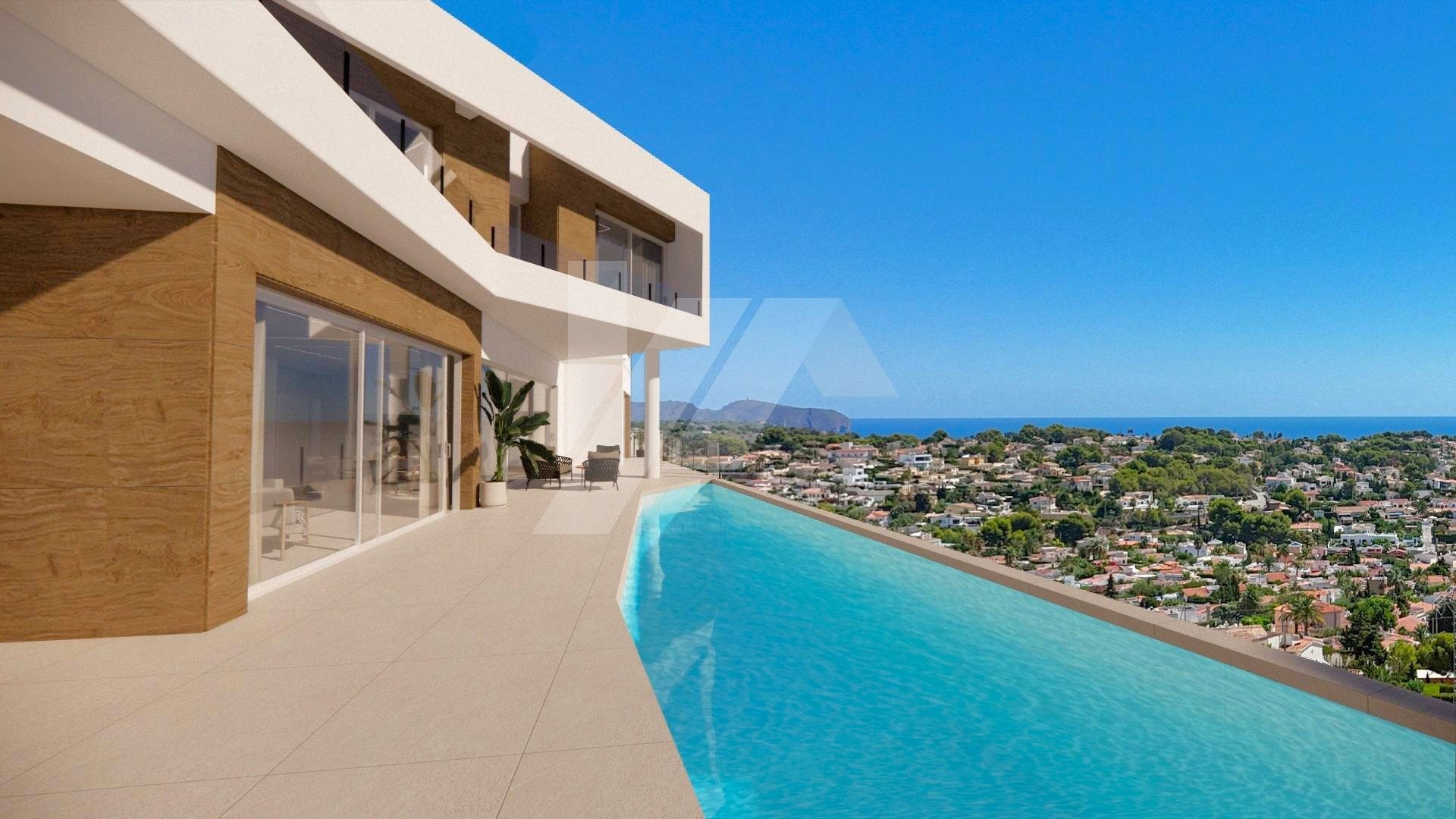 Villa de luxe avec vue sur la mer à vendre à Calpe, Costa Blanca.