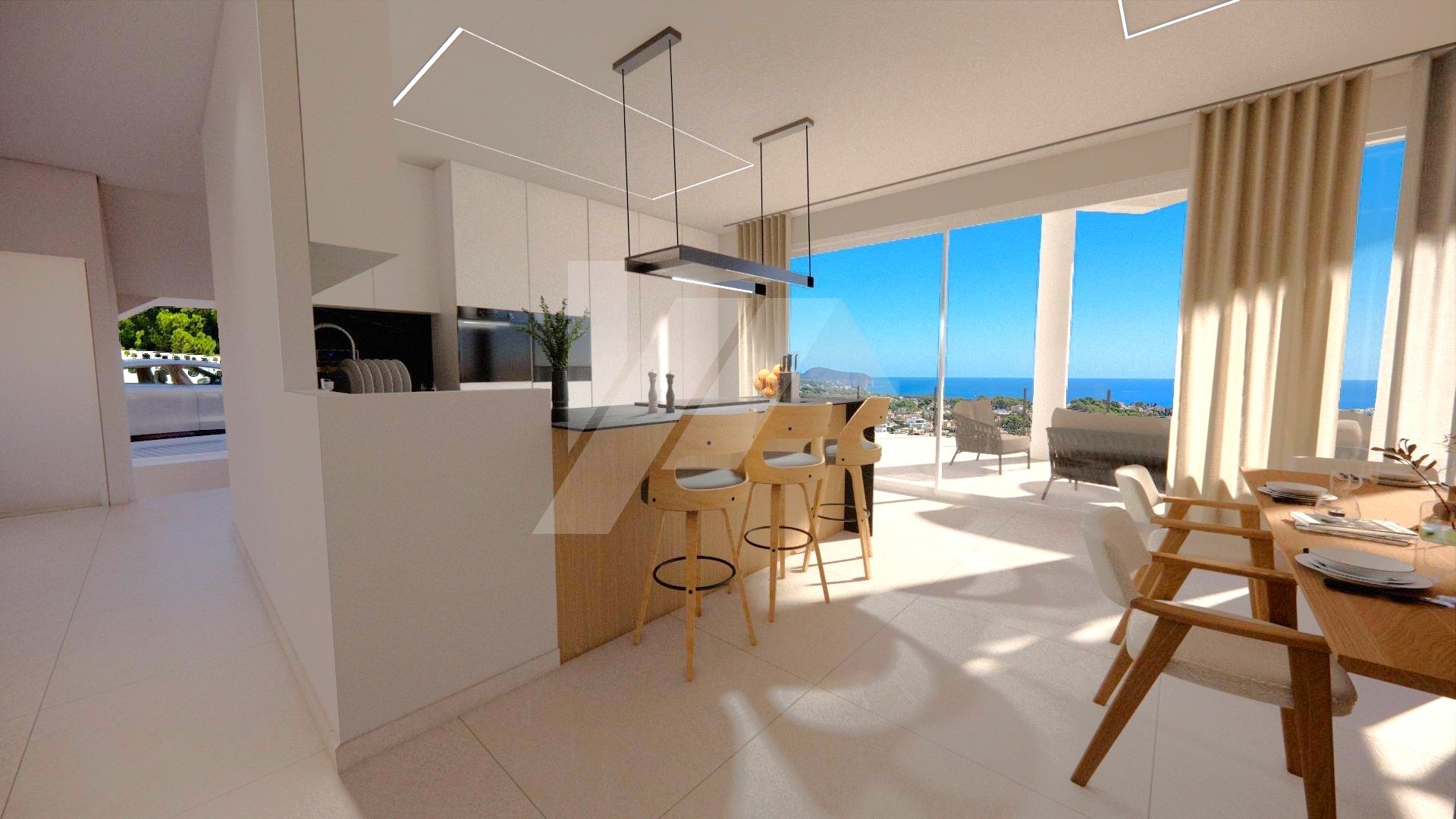 Villa de luxe avec vue sur la mer à vendre à Calpe, Costa Blanca.