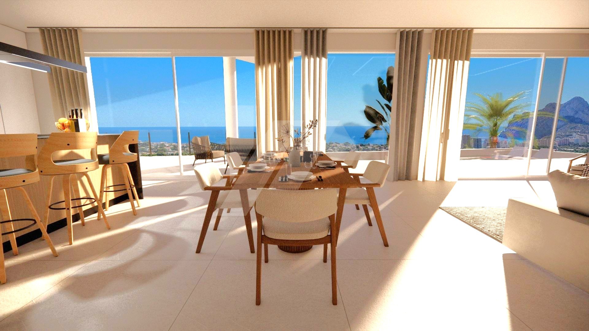Villa de luxe avec vue sur la mer à vendre à Calpe, Costa Blanca.