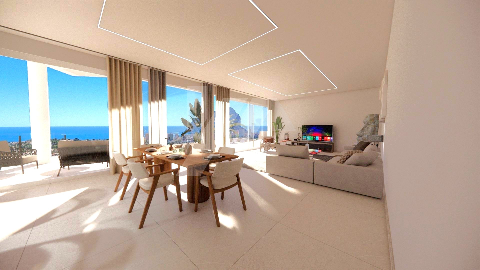 Villa de luxe avec vue sur la mer à vendre à Calpe, Costa Blanca.