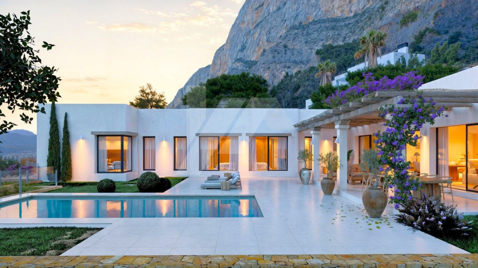 Villa de style ibicenco à vendre à Javea, Costa Blanca.