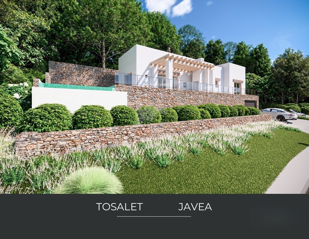 Villa de style Ibiza à vendre à Javea, Costa Blanca.