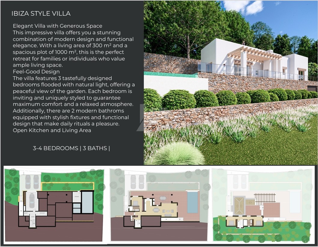 Villa de style Ibiza à vendre à Javea, Costa Blanca.