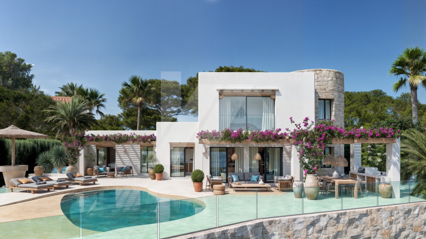 Villa avec vue panoramique sur la mer à vendre à Moraira, Costa Blanca.