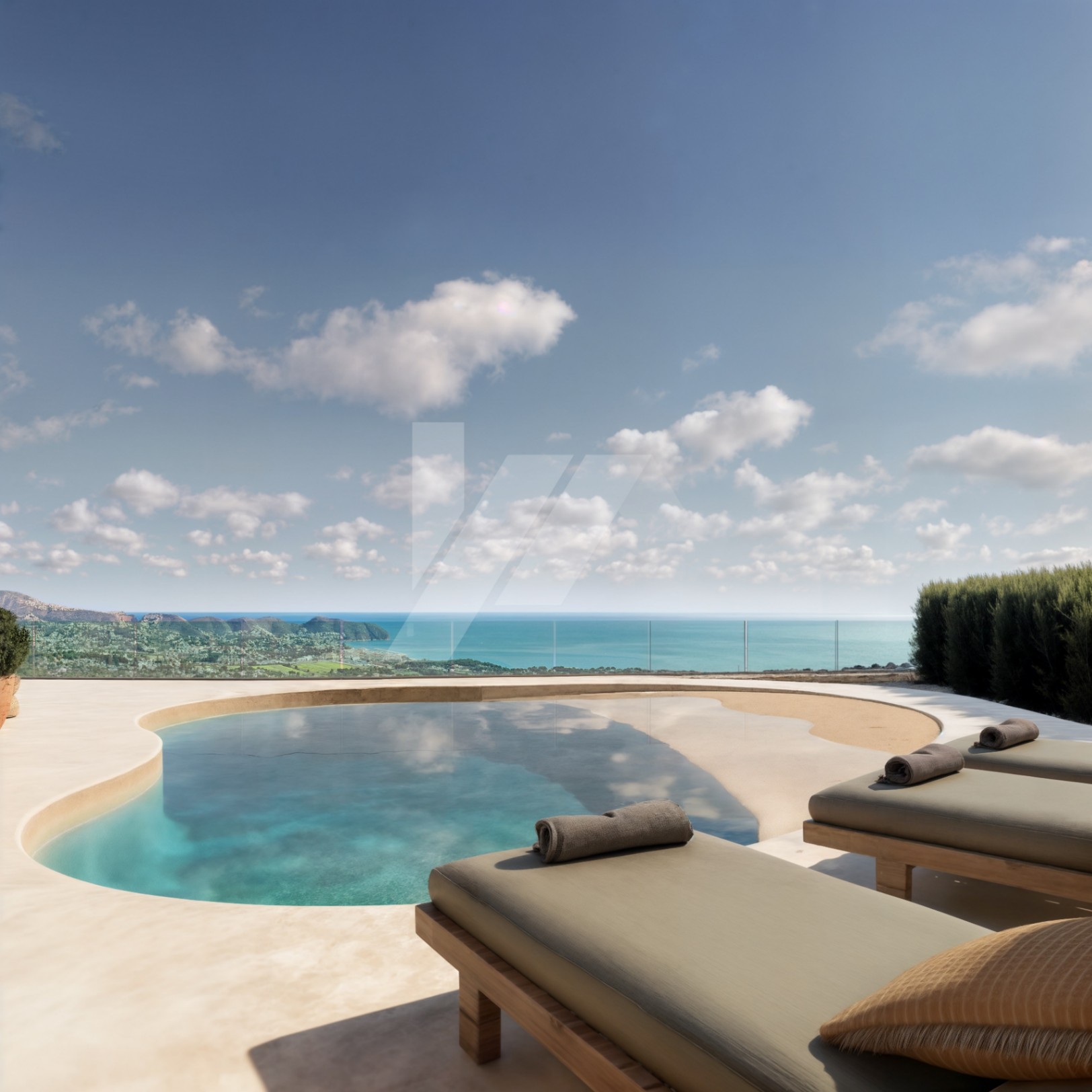 Villa avec vue panoramique sur la mer à vendre à Moraira, Costa Blanca.
