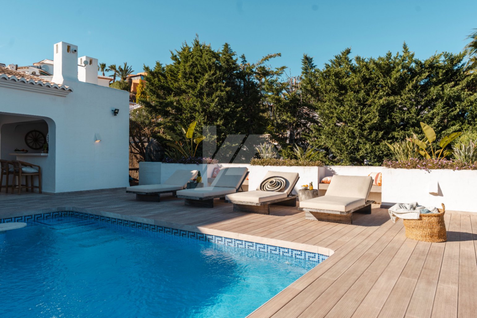 Villa de style ibicenco à vendre à Moraira, Costa Blanca.