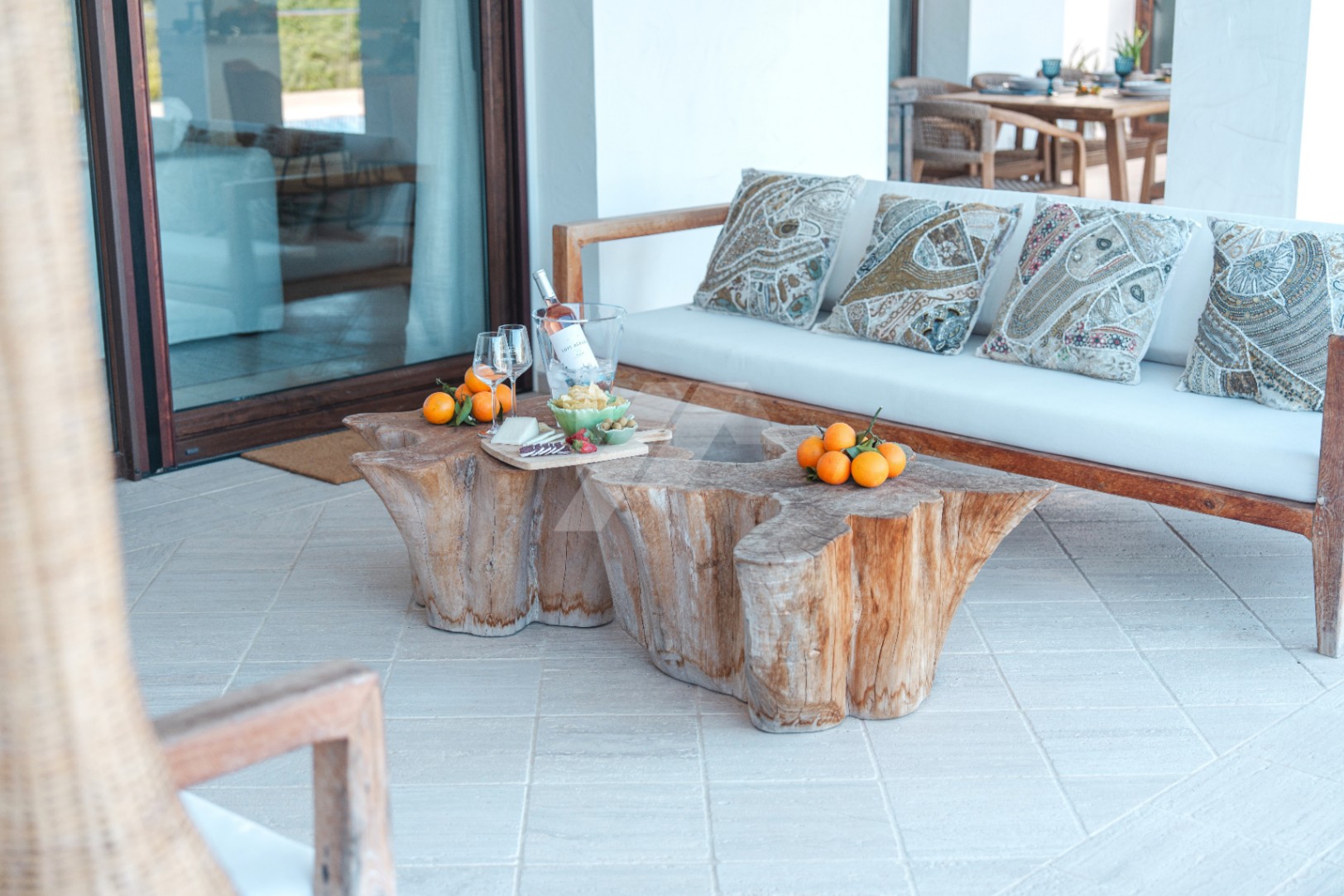 Villa de style ibicenco à vendre à Moraira, Costa Blanca.