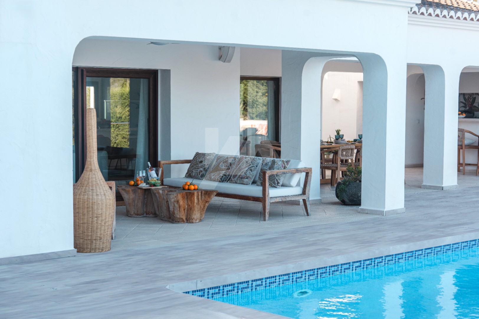Villa de style ibicenco à vendre à Moraira, Costa Blanca.