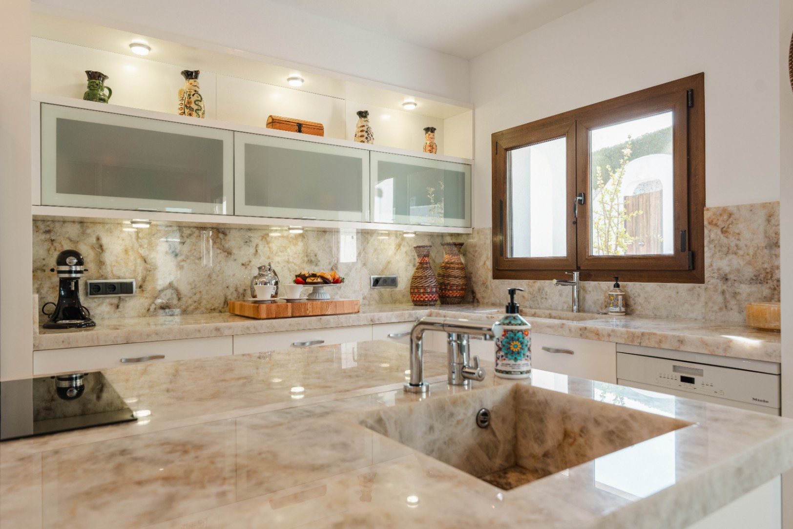 Villa de style ibicenco à vendre à Moraira, Costa Blanca.