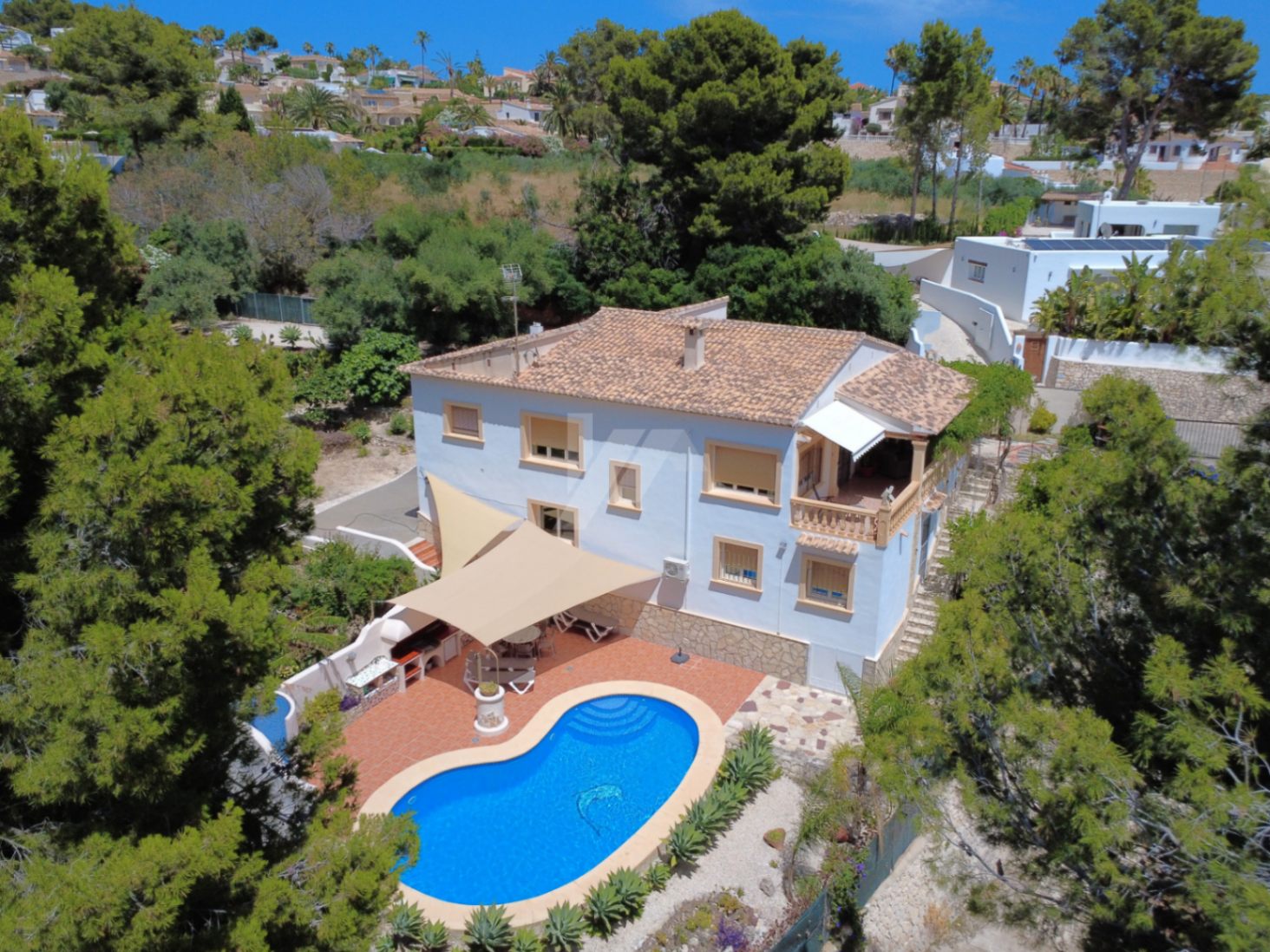 Villa de style méditerranéen à vendre à Benissa, Costa Blanca.