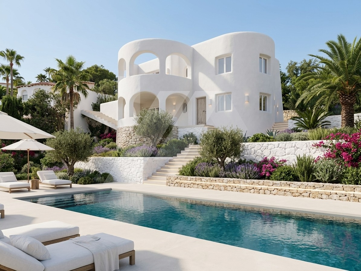 Villa avec vue sur la mer à vendre à Benissa Costa, Costa Blanca.