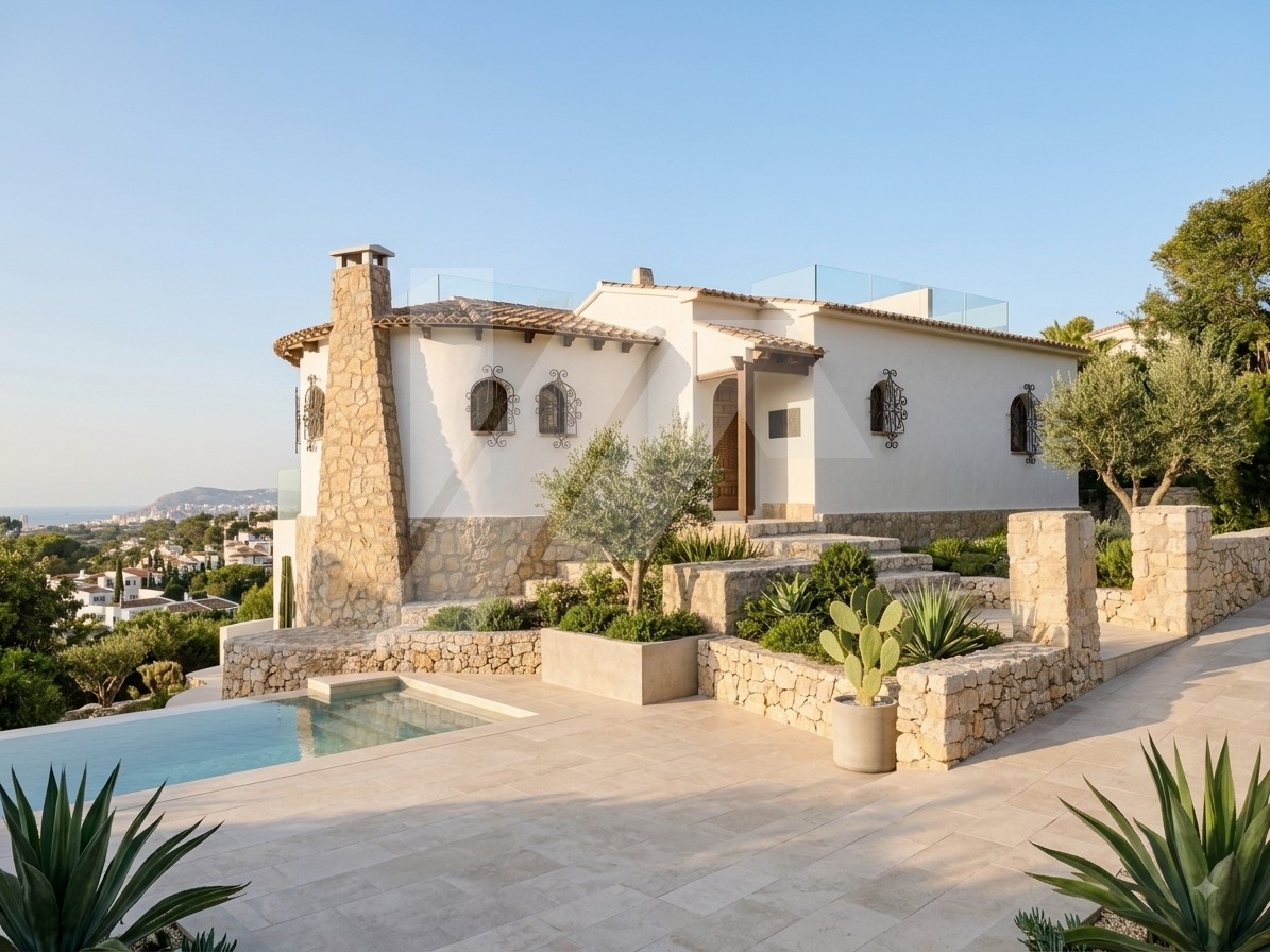 Villa avec vue sur la mer à vendre à Benissa Costa, Costa Blanca.