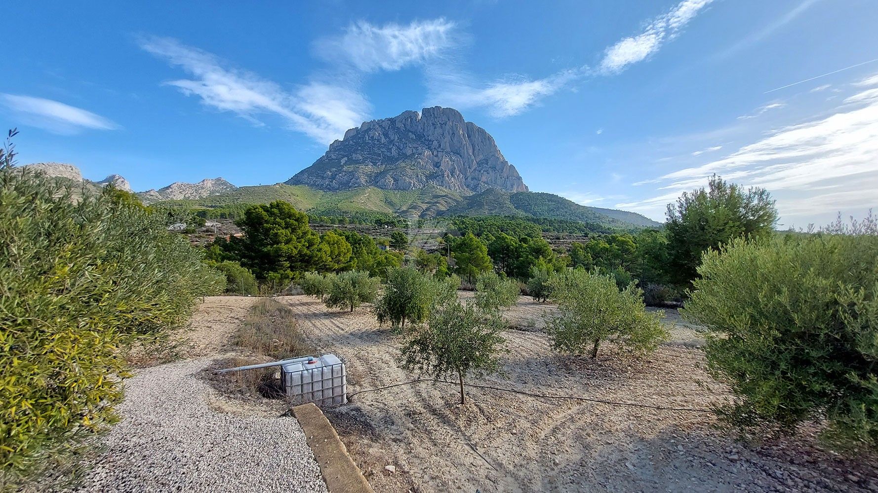 Finca rustique à vendre avec vue sur la mer et la montagne à Finestrat, Costa Blanca