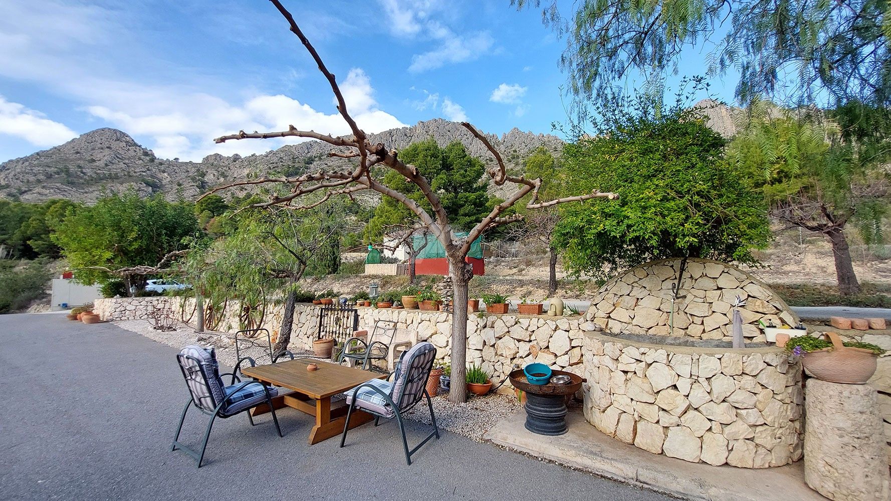 Finca rustique à vendre avec vue sur la mer et la montagne à Finestrat, Costa Blanca