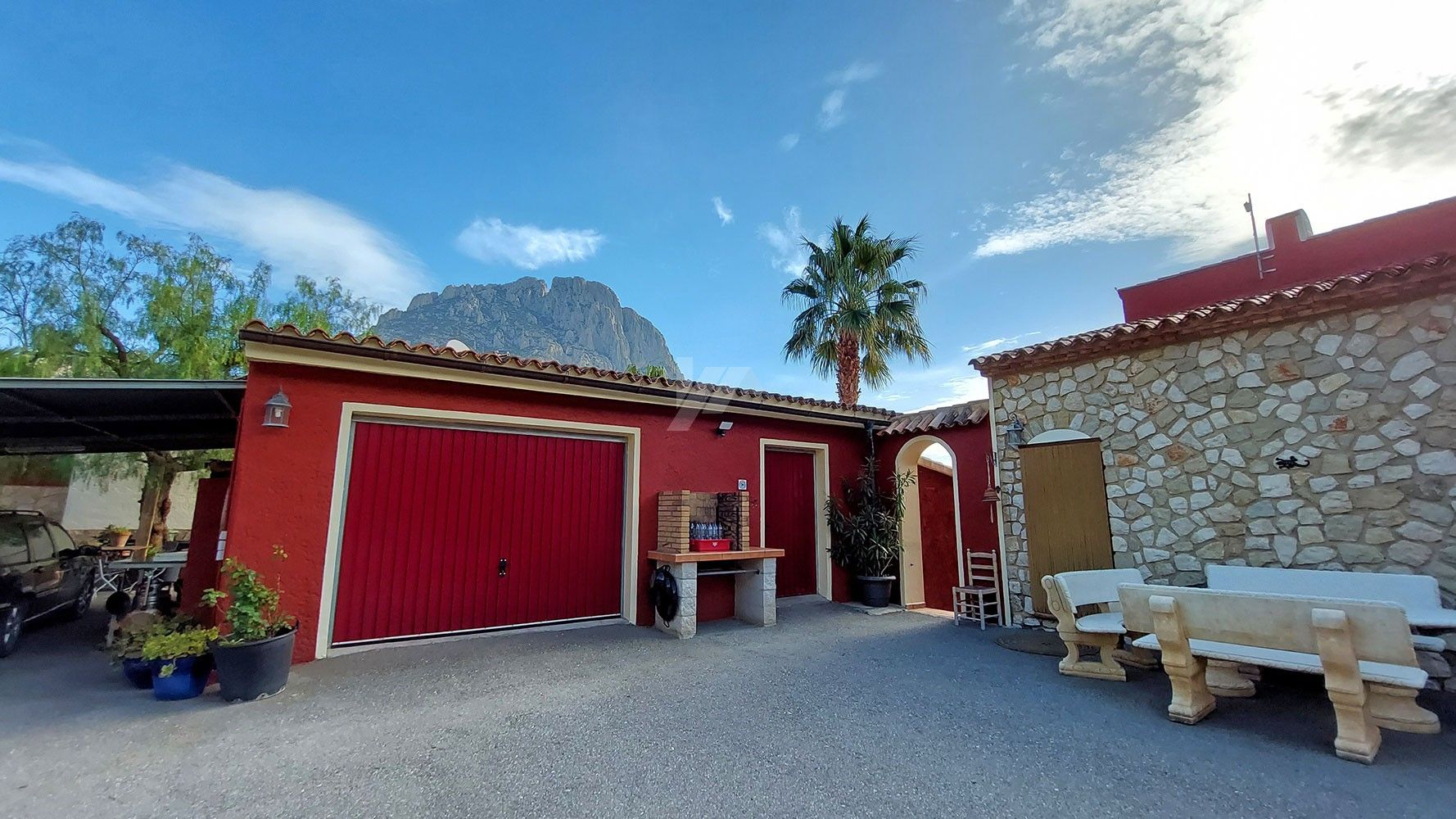 Finca rustique à vendre avec vue sur la mer et la montagne à Finestrat, Costa Blanca