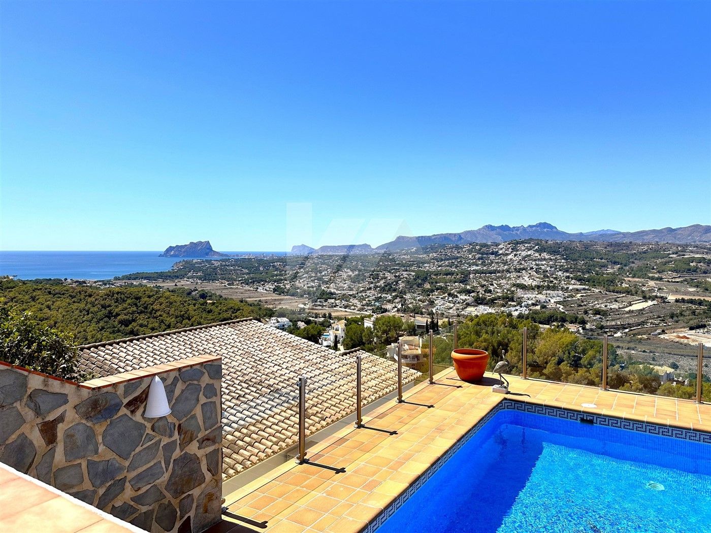 Villa exceptionnelle à vendre avec vue sur la mer à Moraira.