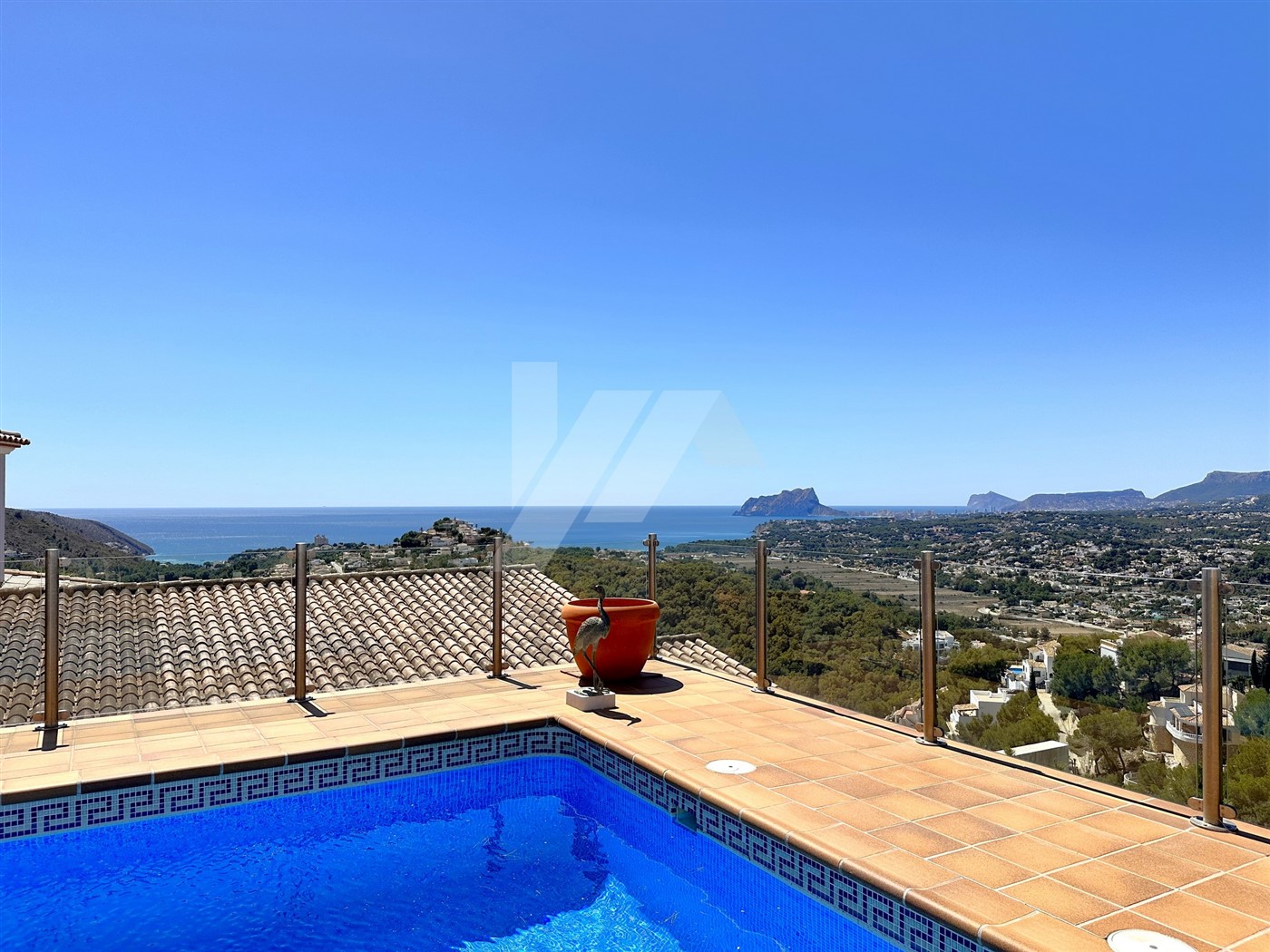 Villa exceptionnelle à vendre avec vue sur la mer à Moraira.