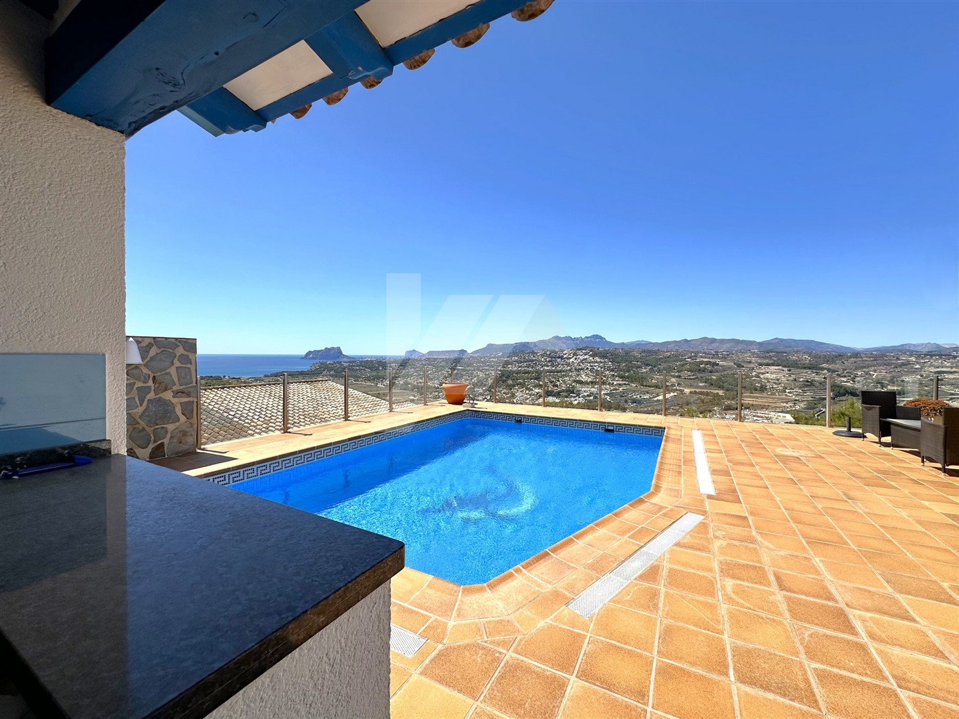 Villa exceptionnelle à vendre avec vue sur la mer à Moraira.