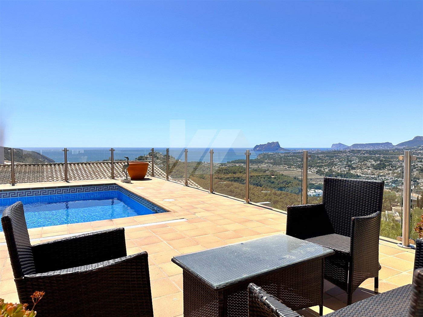 Villa exceptionnelle à vendre avec vue sur la mer à Moraira.