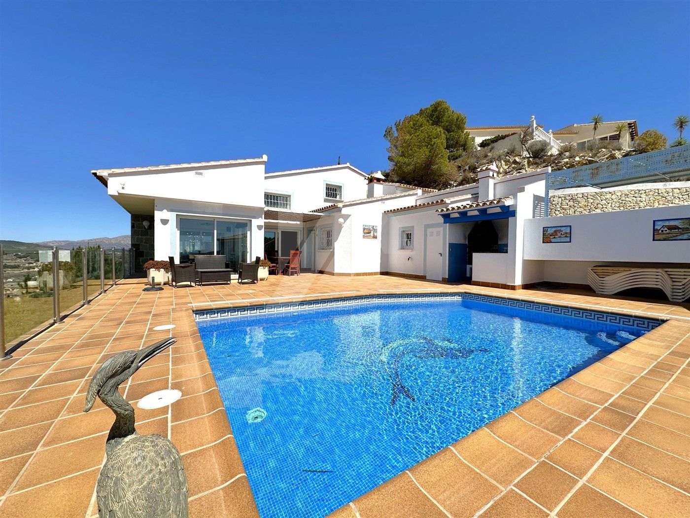 Villa exceptionnelle à vendre avec vue sur la mer à Moraira.