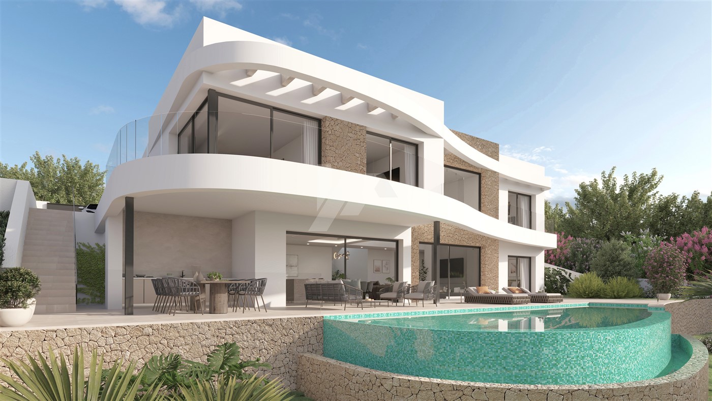 Villa avec vue sur la mer à Moraira, Costa Blanca.