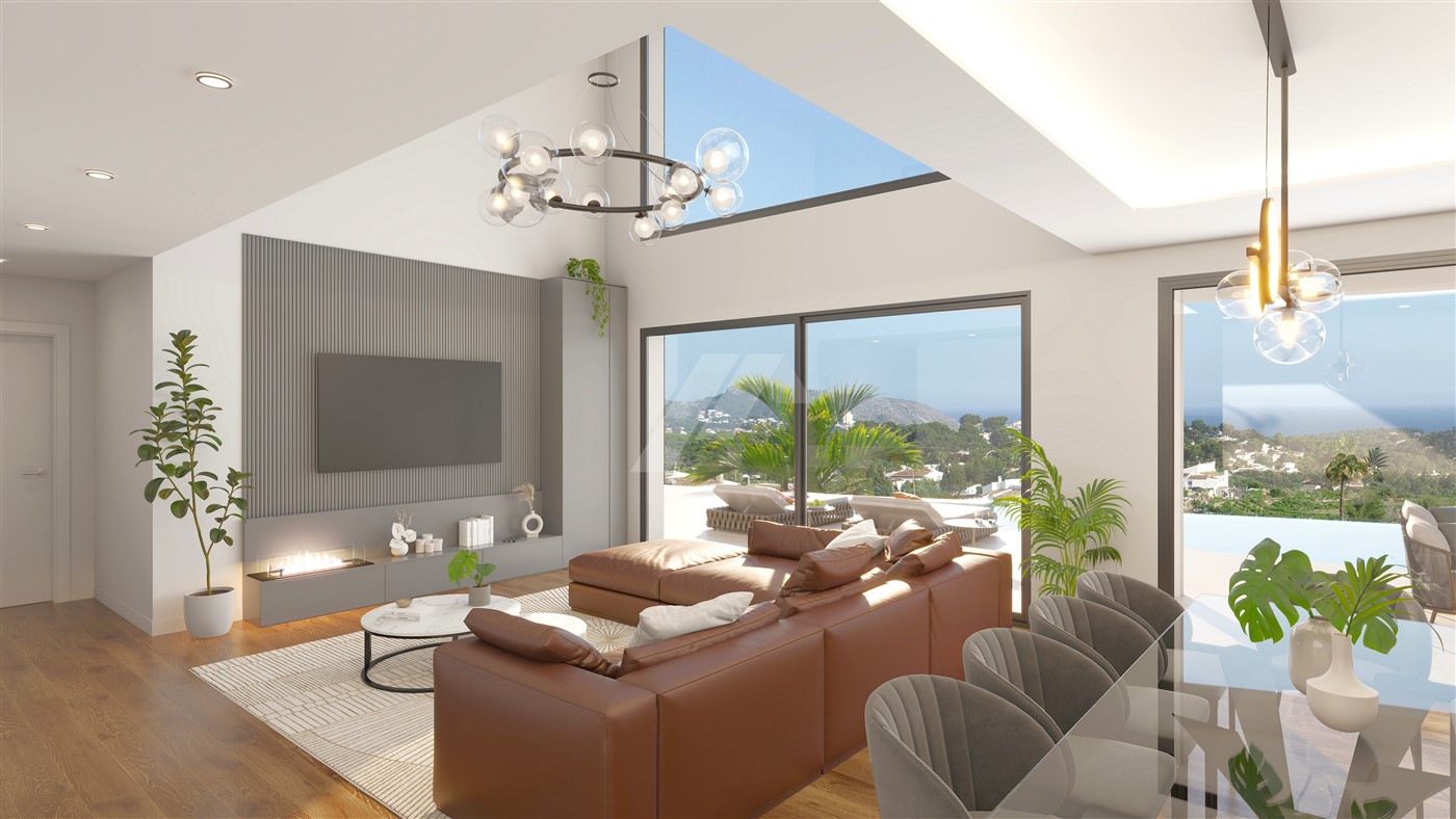 Villa avec vue sur la mer à Moraira, Costa Blanca.