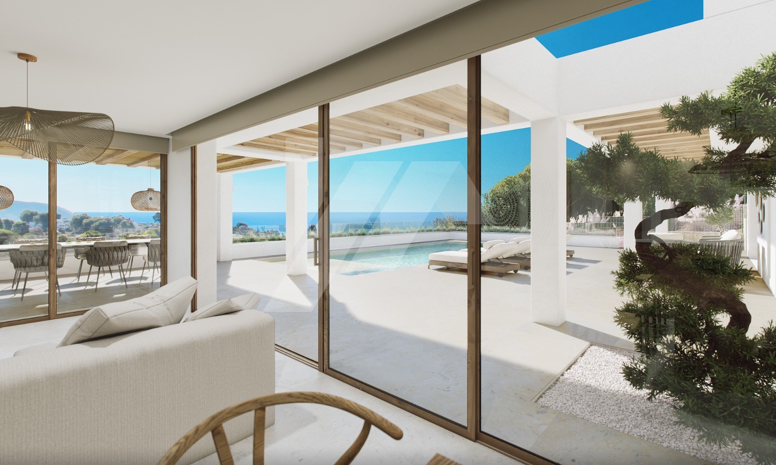 Villa/Chalet avec vue sur la mer à vendre à Moraira. Costa Blanca.