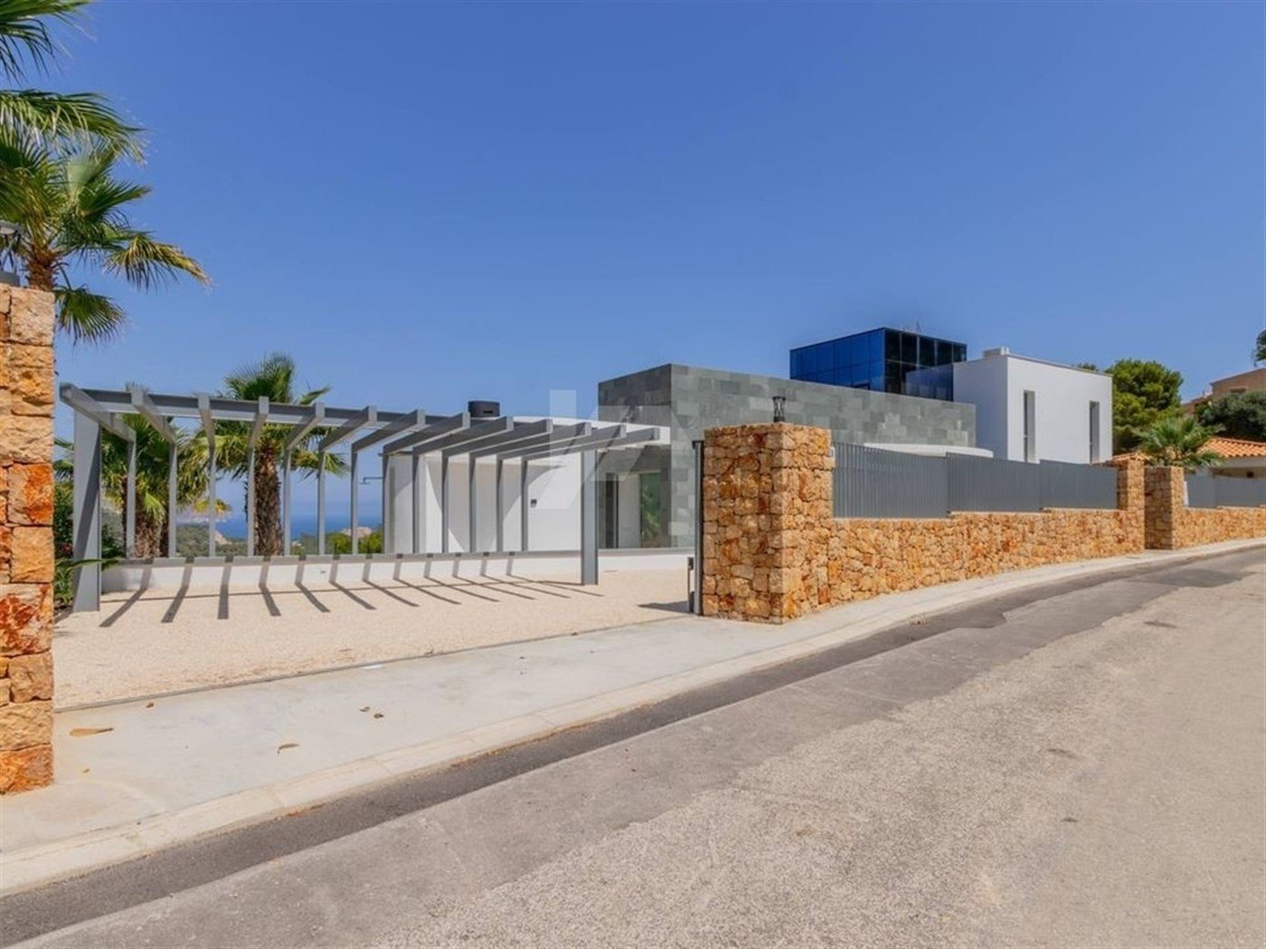 Vue sur la mer nouvelle villa de construction à vendre à Javea, Costa Blanca.