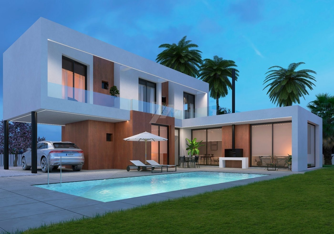 Nouvelle villa de construction à vendre à Calpe, Costa Blanca.
