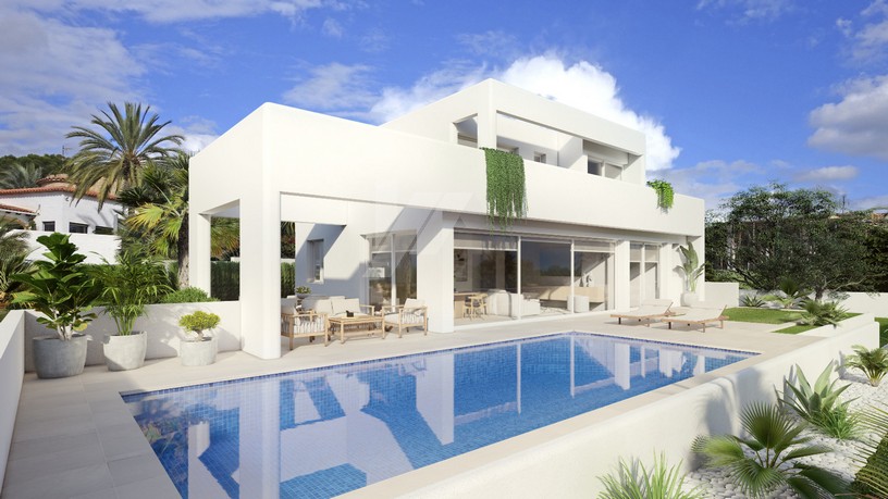 Magnifique villa de luxe, avec de belles vues sur la mer et le Peñon d'Ifach, Costa Blanca.